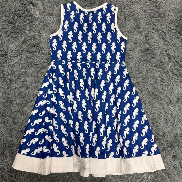 Tiny Twirls Seahorse Print Dress Size 7/8 - Picture 5 of 5